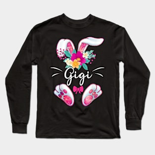 Bunny Gigi Easter Day Rabbit Eggs Awesome Long Sleeve T-Shirt